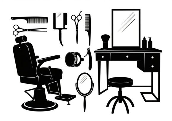Black and White Barber Shop Equipment: A Timeless Design Trend for Modern Grooming Spaces