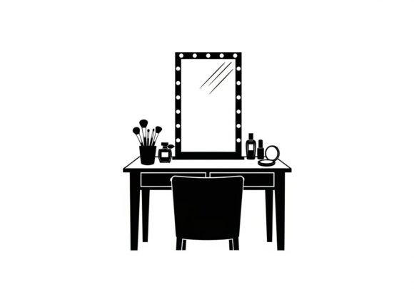 Black and White Makeup Vanity Beauty: A Timeless Fusion of Style and Functionality