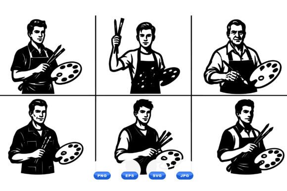 Evaluating the Artist Painter Clipart Collection for Professional Design