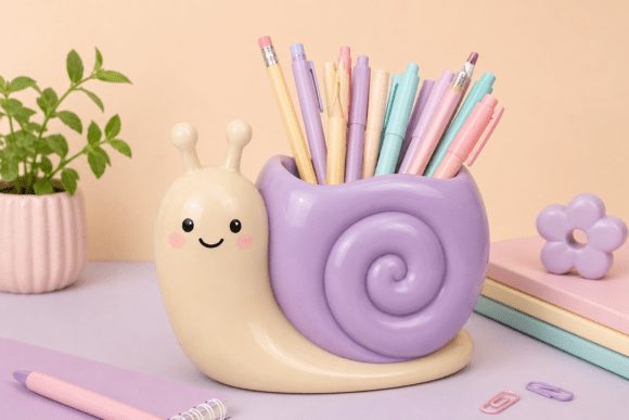 Evaluating the Cute Snail Pen Holder STL for Desk Organization