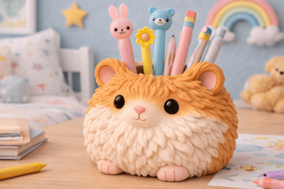 Evaluating the Fluffy Hamster Pen Holder Planter STL for Desk Organization and Decor