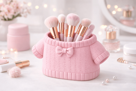 Evaluating the Knitted Sweater Makeup Brush Holder STL for 3D Printing