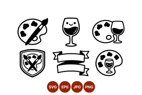 How the Paint Palette and Wine Glass Vector Can Elevate Your Creative Projects