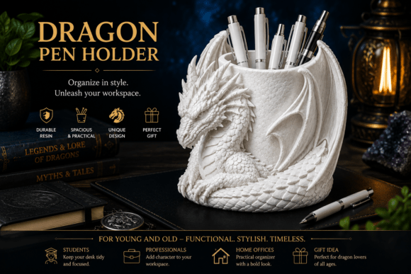 Integrating the Dragon Pen Holder STL Into Your Workspace Workflow